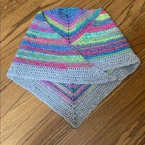 Child sized shawl - hand crochet 🧶 one of a kind